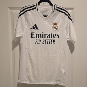 Real Madrid MBAPPE` Adidas White Soccer Jersey